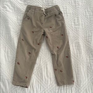 Boys Football Khaki pants with drawstring/elastic waistband